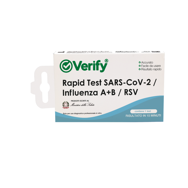 VERIFY® TEST RAPIDO ANTIGENICO – SARS-CoV-2 / INFLUENZA A+B / RSV