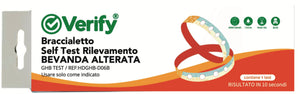 Verify® Braccialetto Self Test Rilevamento Bevanda Alterata