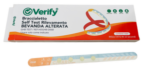 Verify® Braccialetto Self Test Rilevamento Bevanda Alterata