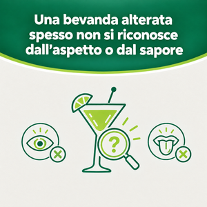 Verify® Braccialetto Self Test Rilevamento Bevanda Alterata – carosello informativo, slide 1 di 7