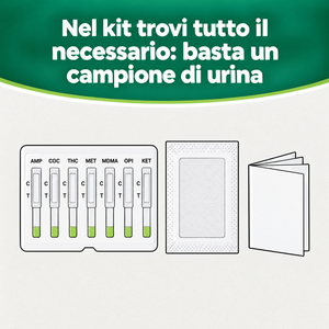 VERIFY® – Multi Drug Test Panel (Test Droghe Urina) – carosello informativo, slide 4 di 7