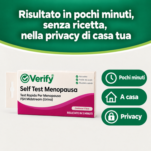 Verify® Self Test Menopausa – carosello informativo, slide 7 di 7